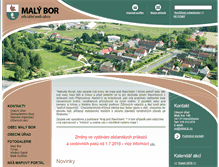 Tablet Screenshot of maly-bor.cz